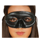 antifaz negro efecto seda para look elegante misterioso o enmascarado en fiestas temáticas