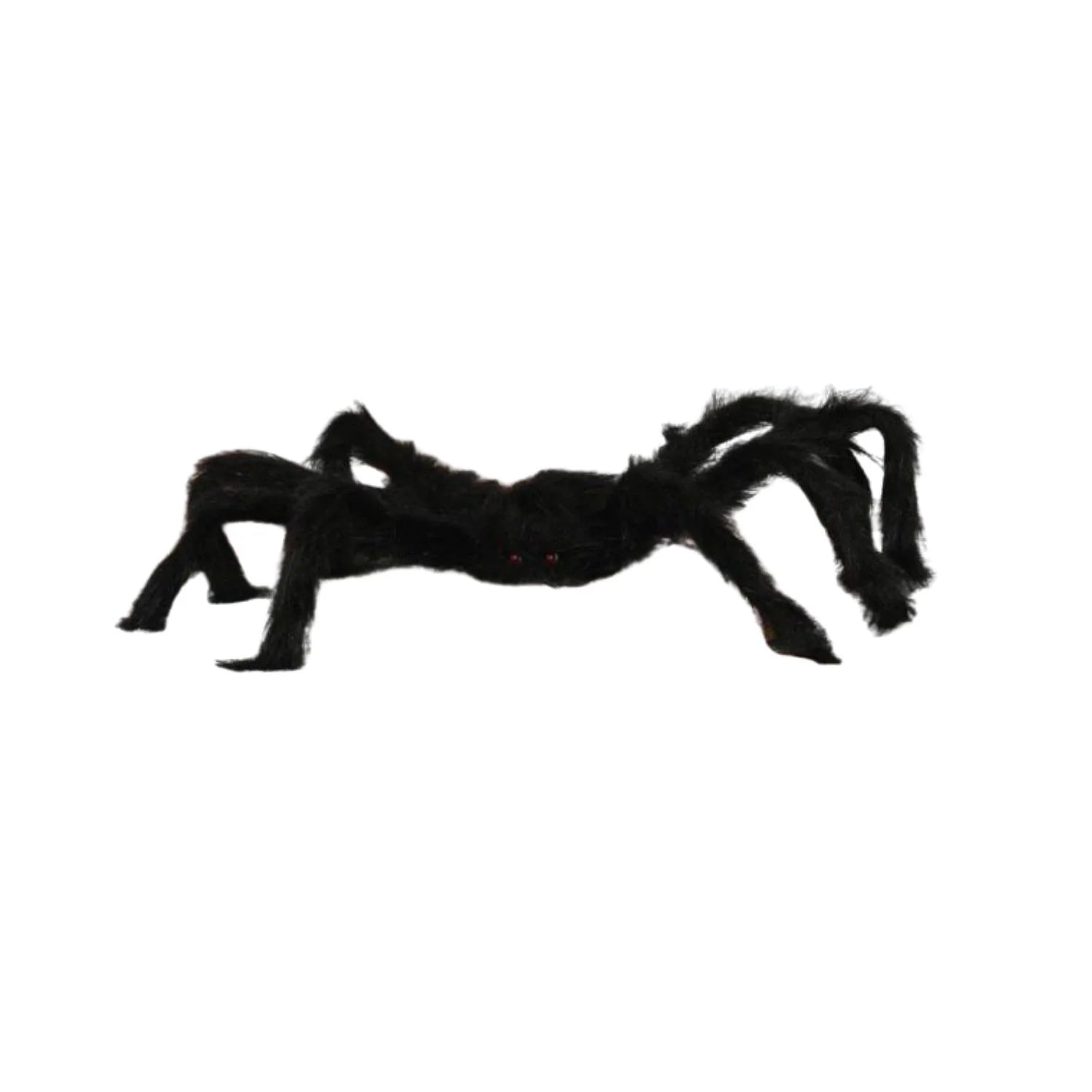 araña decorativa negra de 70 cm para ambientación terror Halloween