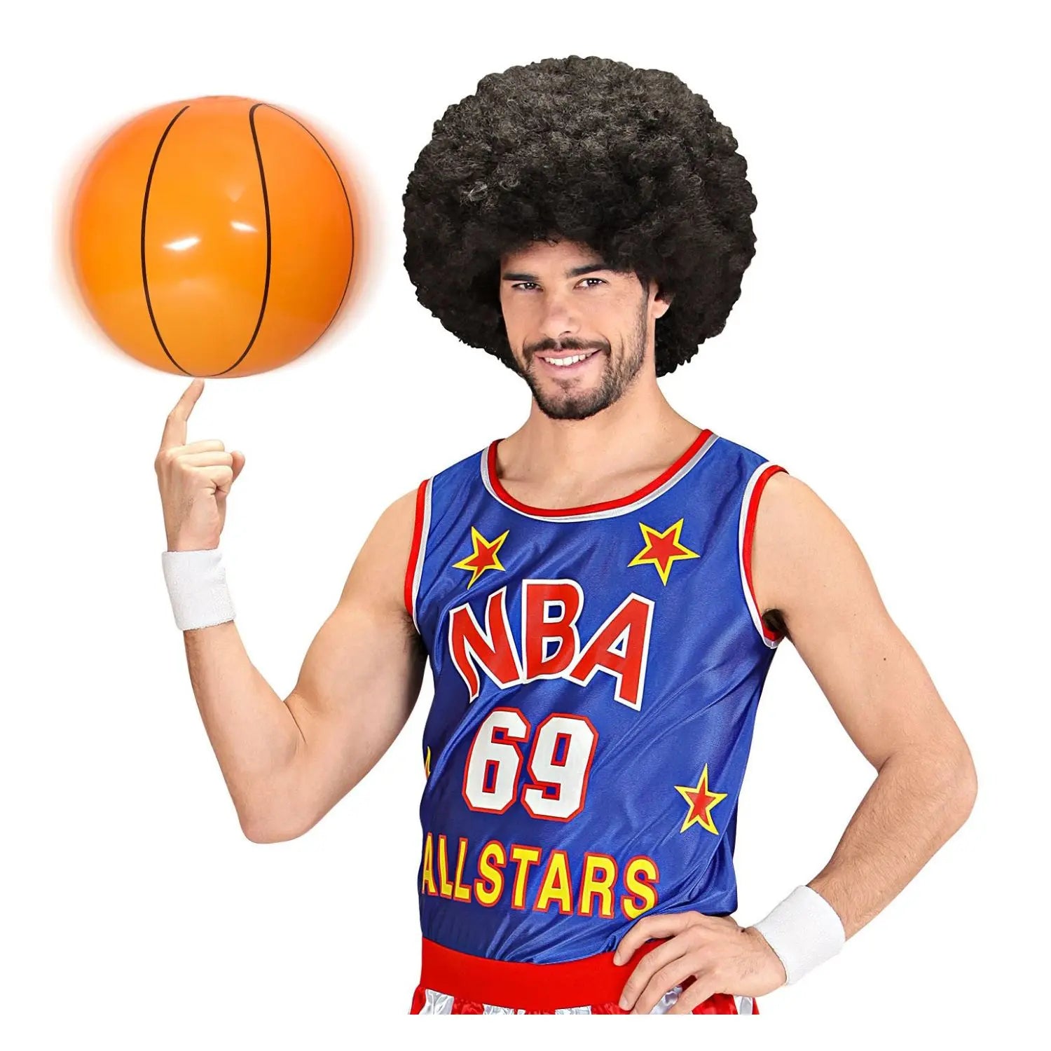 Balón de baloncesto hinchable de 25 cm para disfraces deportivos y fiestas temáticas