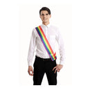 banda multicolor complemento para look fiesta, orgullo o eventos temáticos coloridos