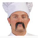 Bigote fino estilo oriental postizo para disfraz 