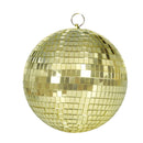Bola espejos discoteca 70s oro para decoración de fiestas disco