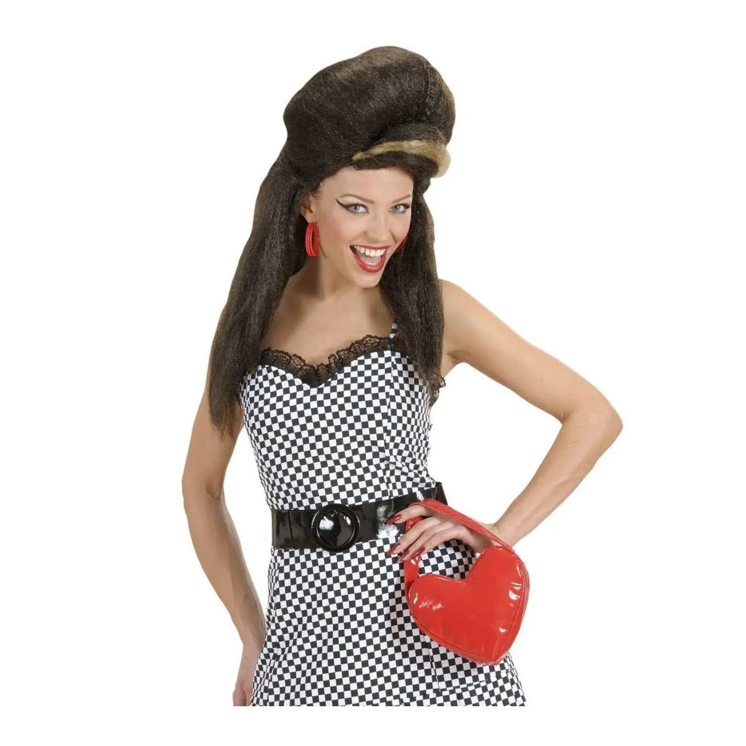 bolso rojo en forma de corazón complemento para look romántico o fiesta temática
