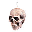 Calavera colgante con cadena temática terror de 20 cm para decoración de Halloween