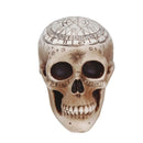 calavera de espiritismo 20 cm con símbolos esotéricos complemento para look mágico Halloween