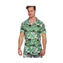 Camisa hawaiana de palmeras para fiestas tropicales y Carnaval