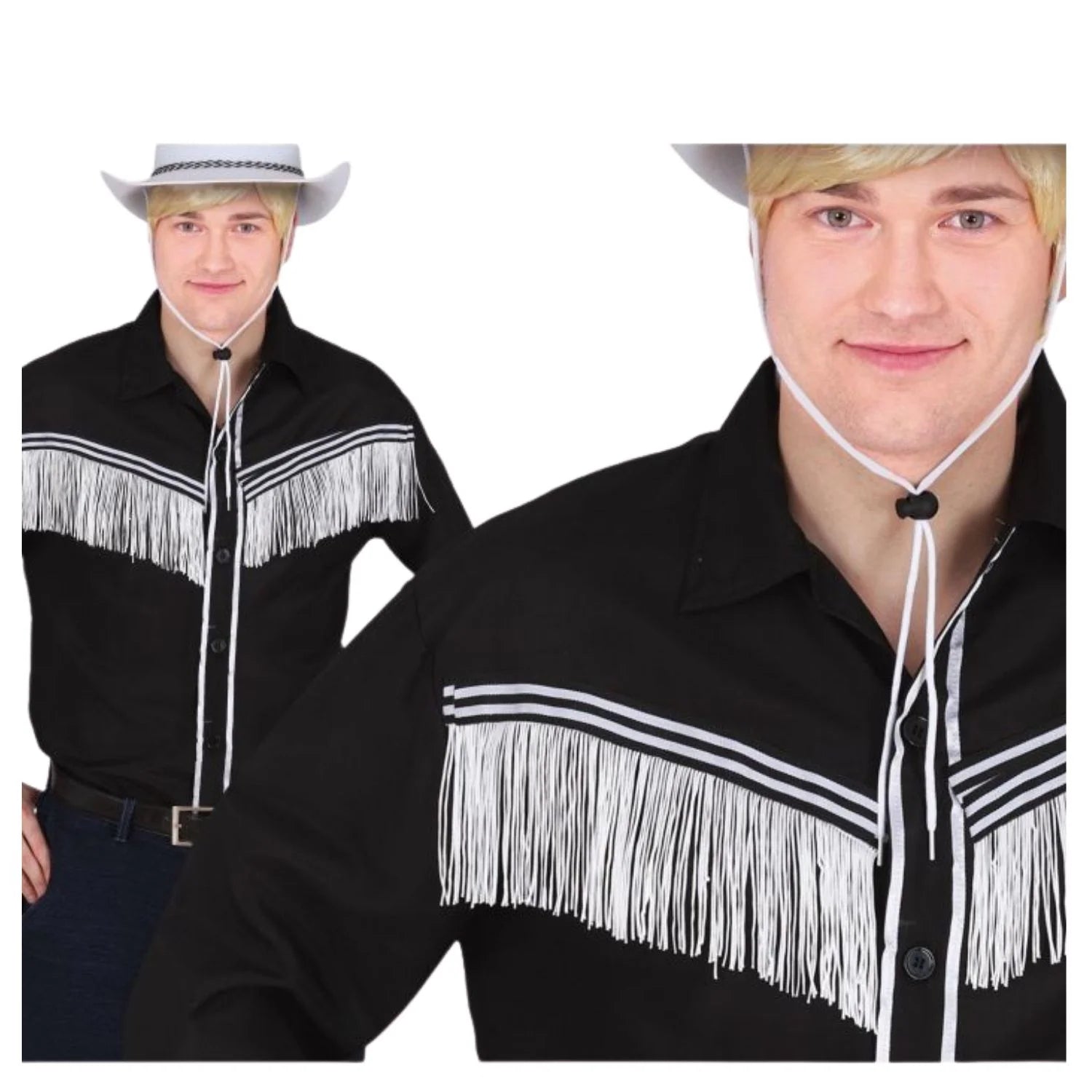 Camisa rodeo de vaquero para adulto estilo cowboy
