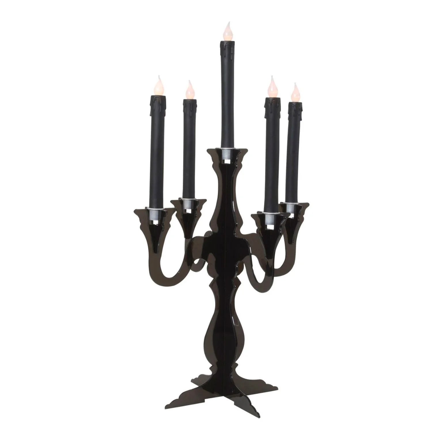 Candelabro Halloween 33x42 cm accesorio decoración terror para ambientación oscura en fiestas temáticas