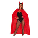 capa roja adulto complemento para look de vampiro o fantasía en Halloween y fiestas temáticas