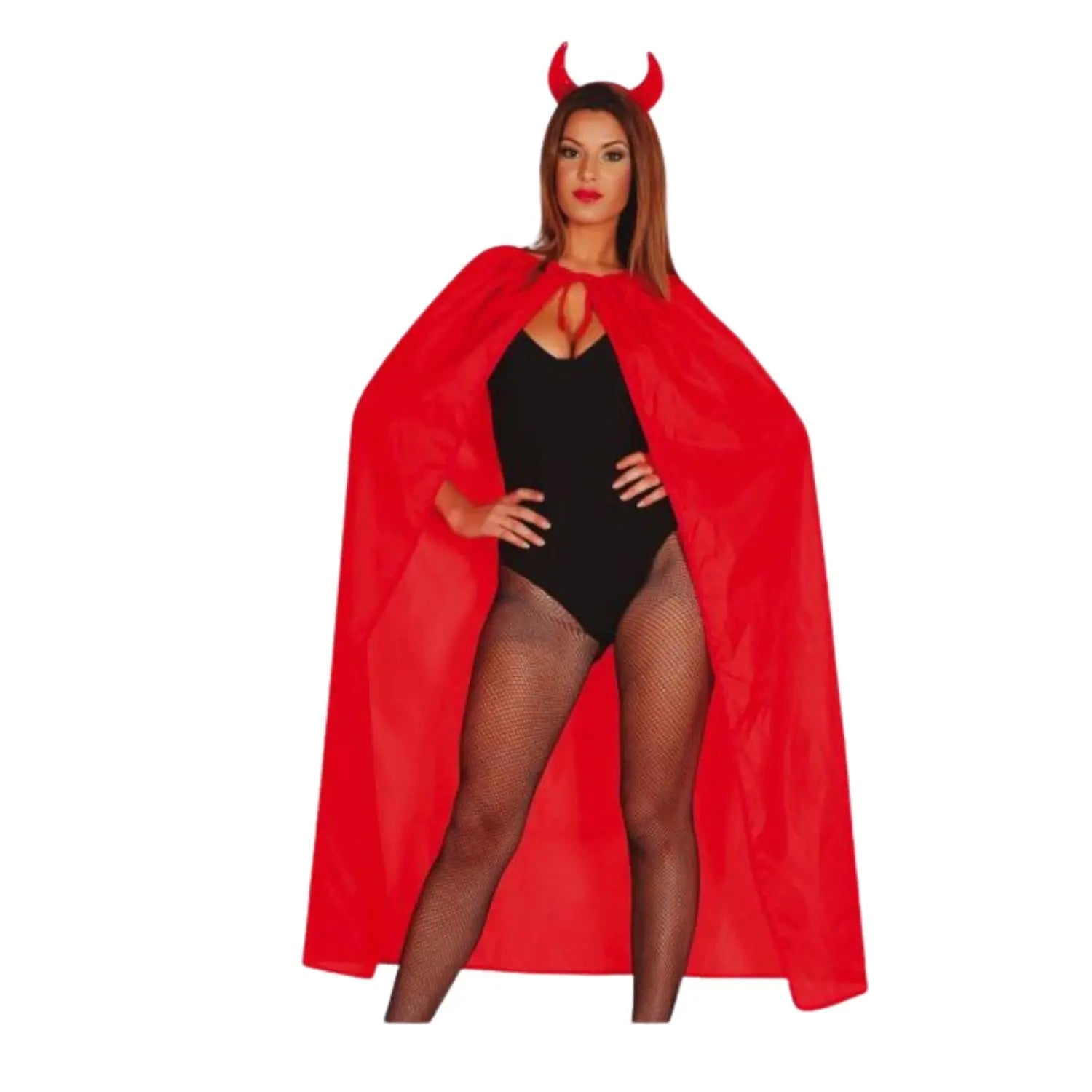 capa roja adulto complemento para look de vampiro o fantasía en Halloween y fiestas temáticas