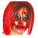 Careta transparente con efecto sangre para mujer ideal para disfraces de Halloween y terror
