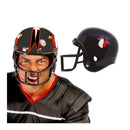 casco de fútbol americano negro para disfraz deportivo en fiestas temáticas