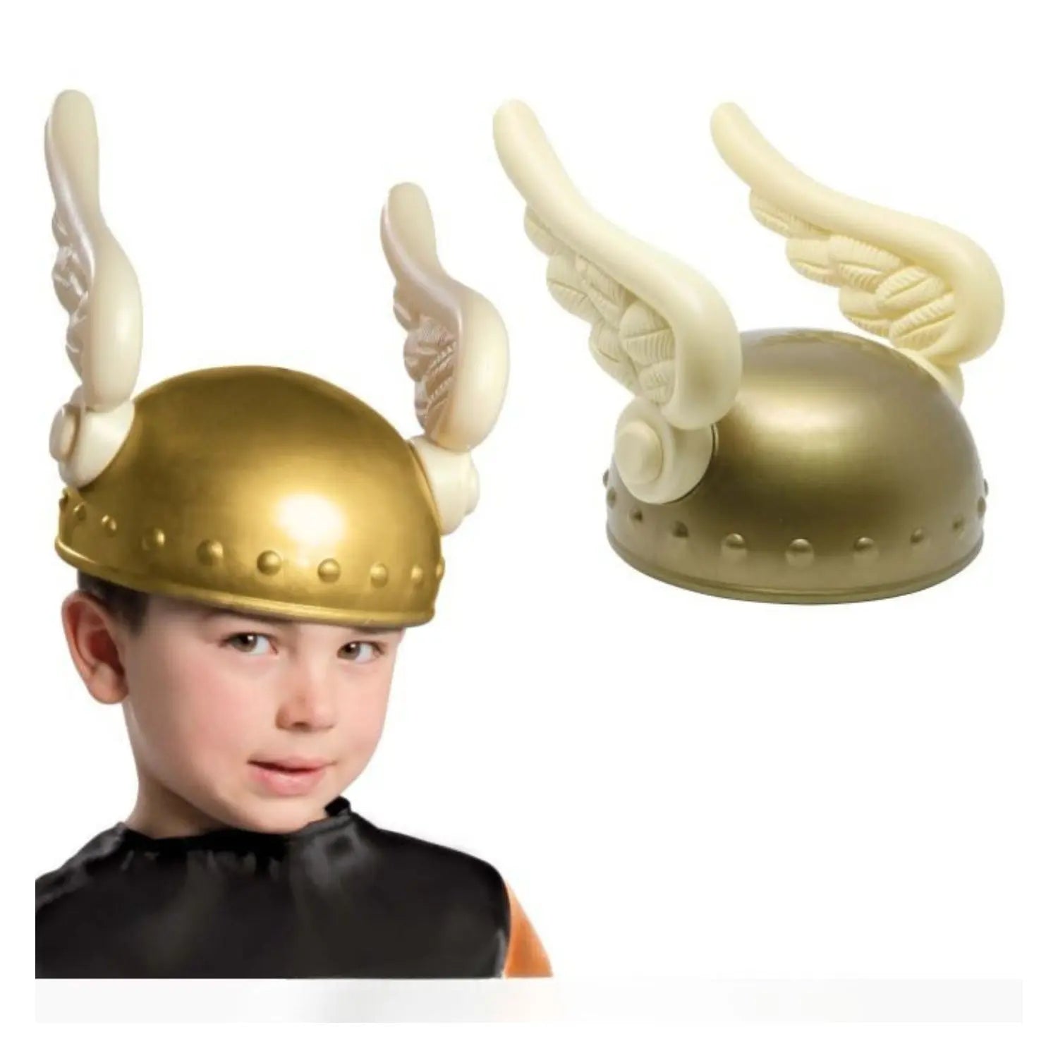 Casco galo estilo Asterix infantil con alas laterales accesorio para disfraz