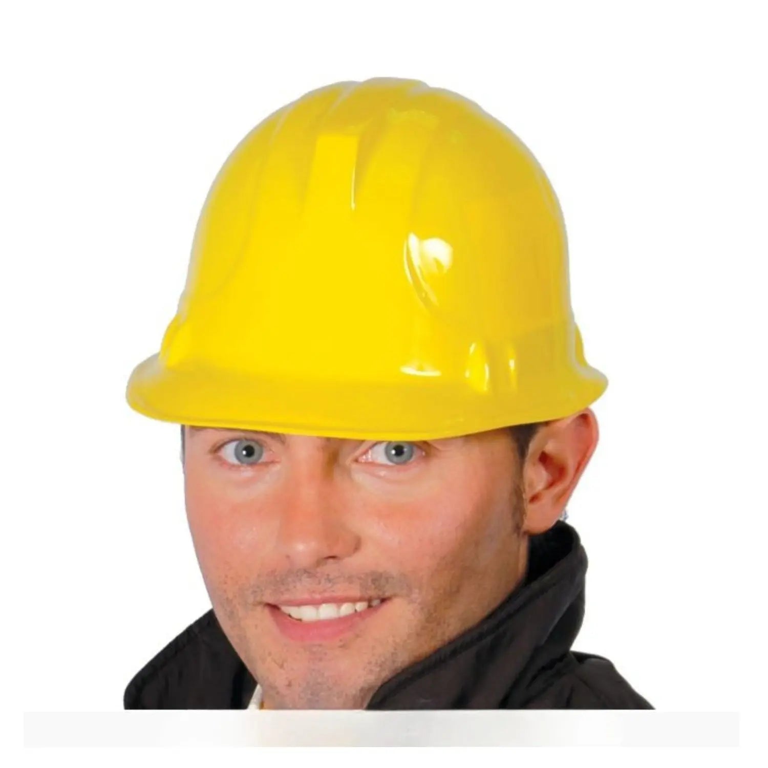 Casco de obrero de plástico para disfraz de constructor