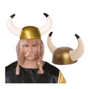 casco vikingo adulto para disfraz de guerrero medieval en fiestas temáticas