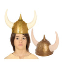 casco vikingo infantil para disfraz de guerrero medieval en fiestas temáticas