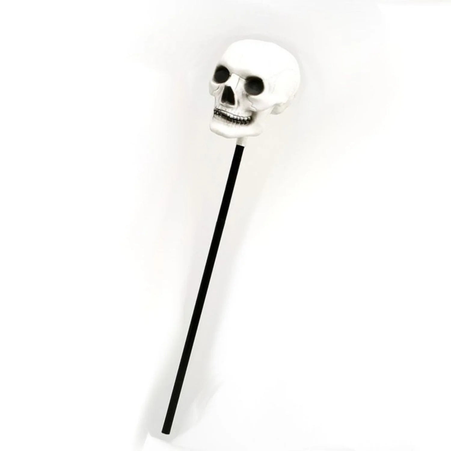 Cetro cabeza calavera para completar disfraces de Halloween y fantasía oscura