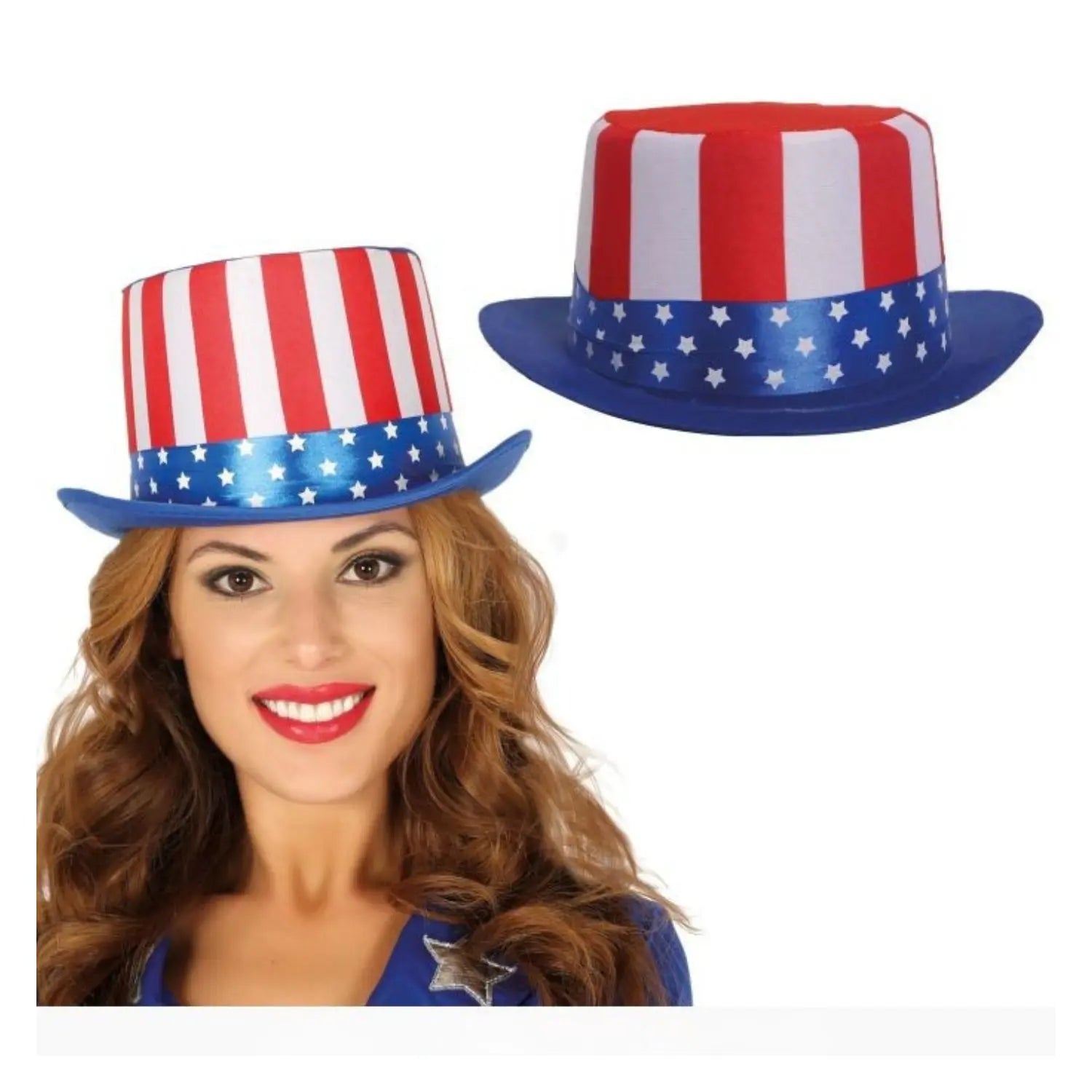 Chistera con bandera americana sombrero temático USA