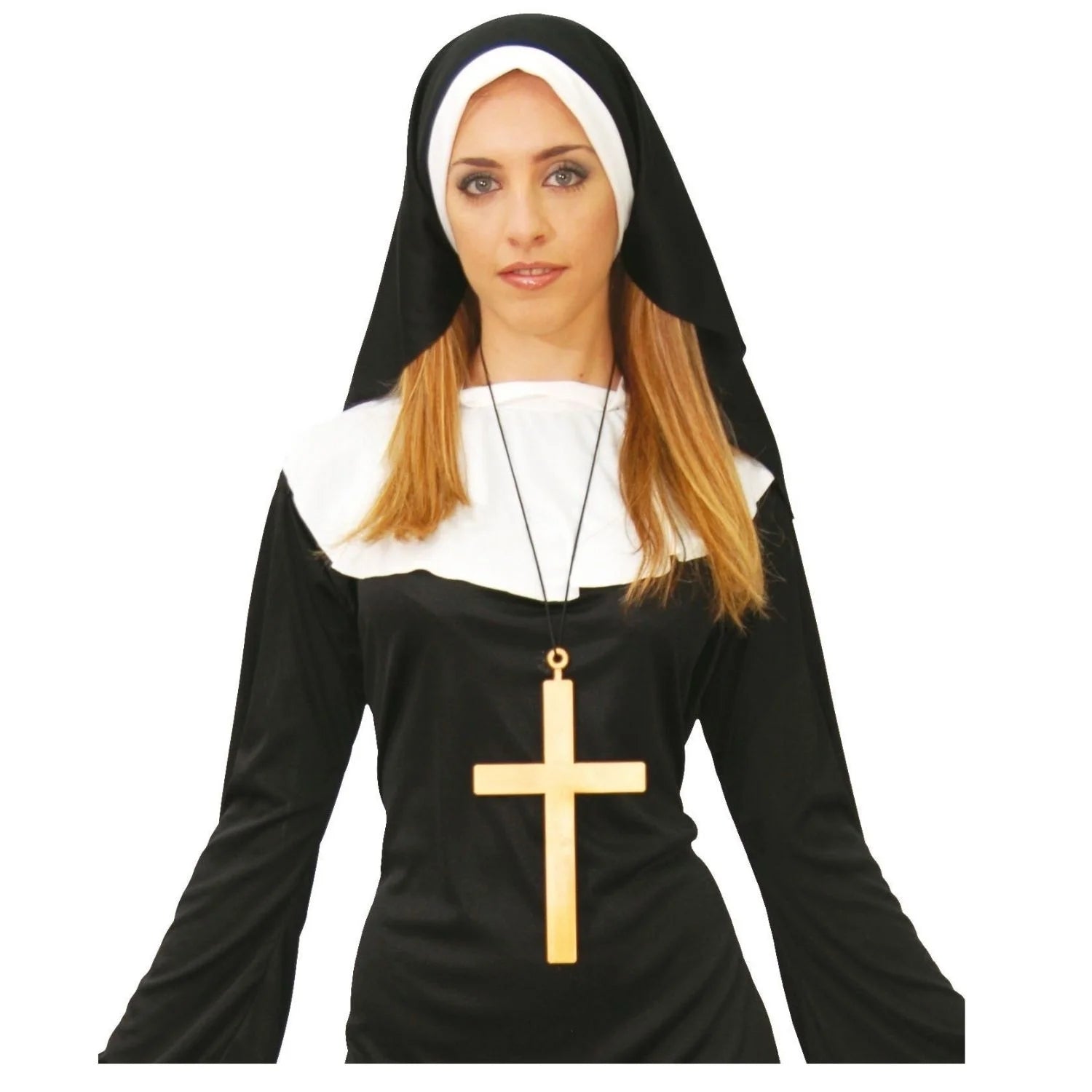 Collar cruz para completar disfraces religiosos y de Halloween