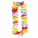 Collar hawaiano multicolor para fiestas tropicales y disfraces hawaianos