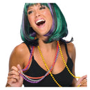 Collar Mardi Gras de cuentas multicolor para Carnaval y fiestas temáticas