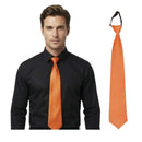 Corbata naranja de 45 cm para disfraces y fiestas