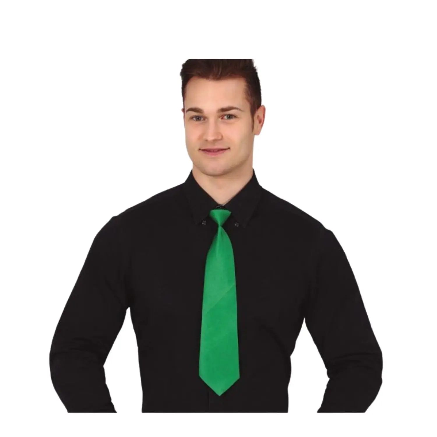 corbata verde complemento para look elegante o fiesta temática