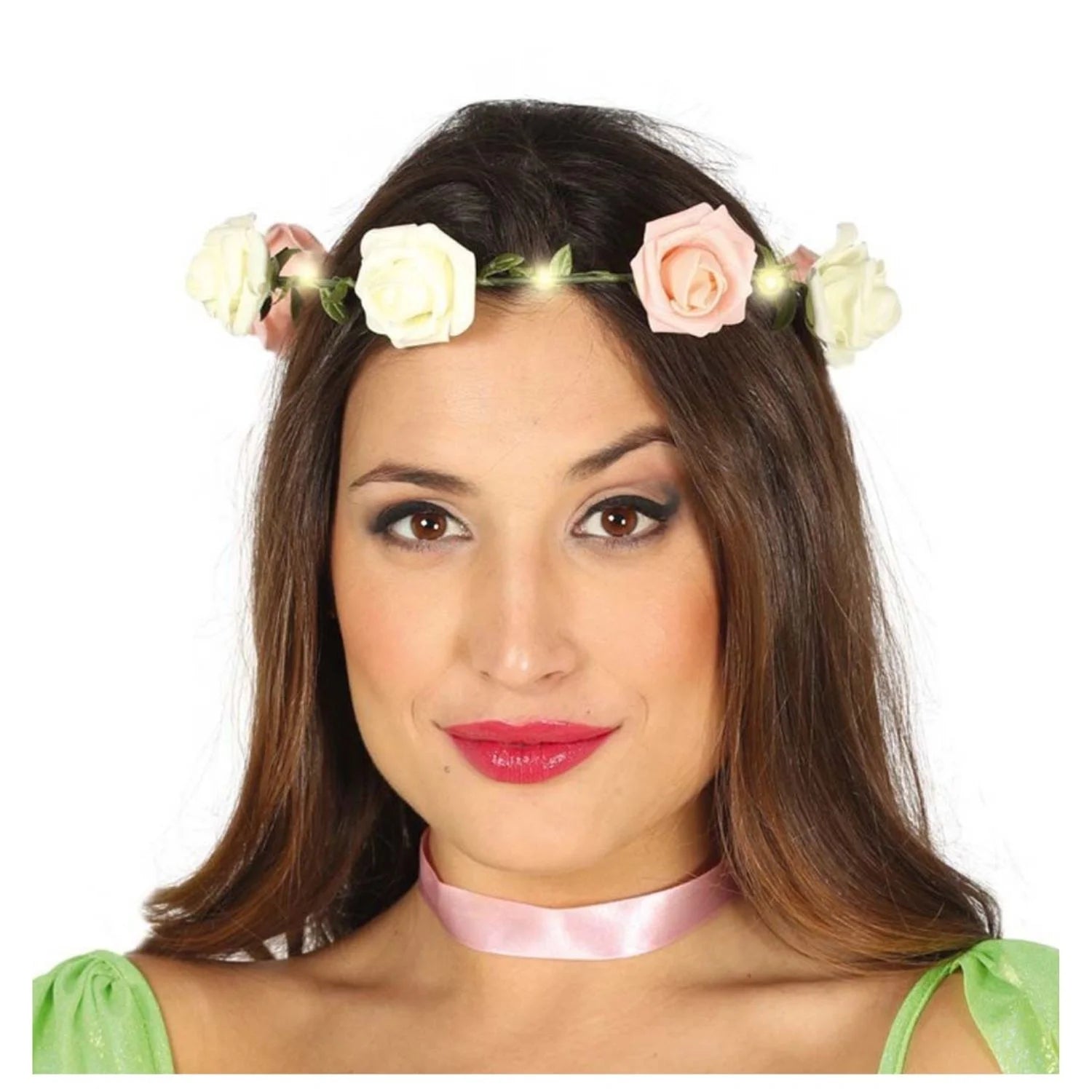 Corona de flores medieval para completar disfraces de princesa y fantasía