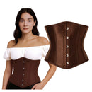 Corset marrón adulta para disfraces medievales y piratas