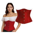 Corset rojo adulta para disfraces burlesque y vampiresa