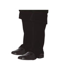 cubrebotas negras infantiles para look pirata o medieval en fiestas temáticas y eventos escolares
