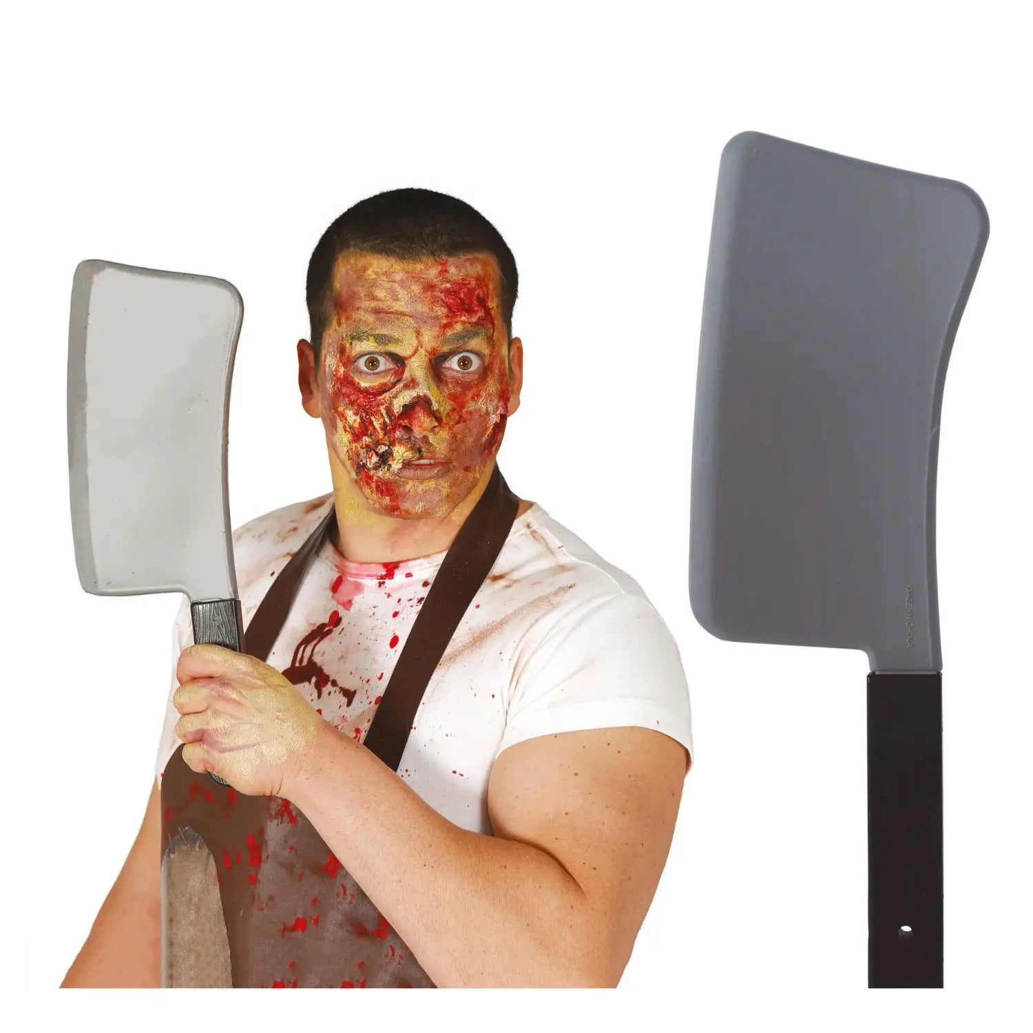 Cuchillo de carnicero accesorio para disfraz de terror Halloween