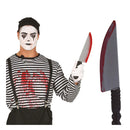 Cuchillo ensangrentado de 37 cm accesorio para disfraz de terror Halloween