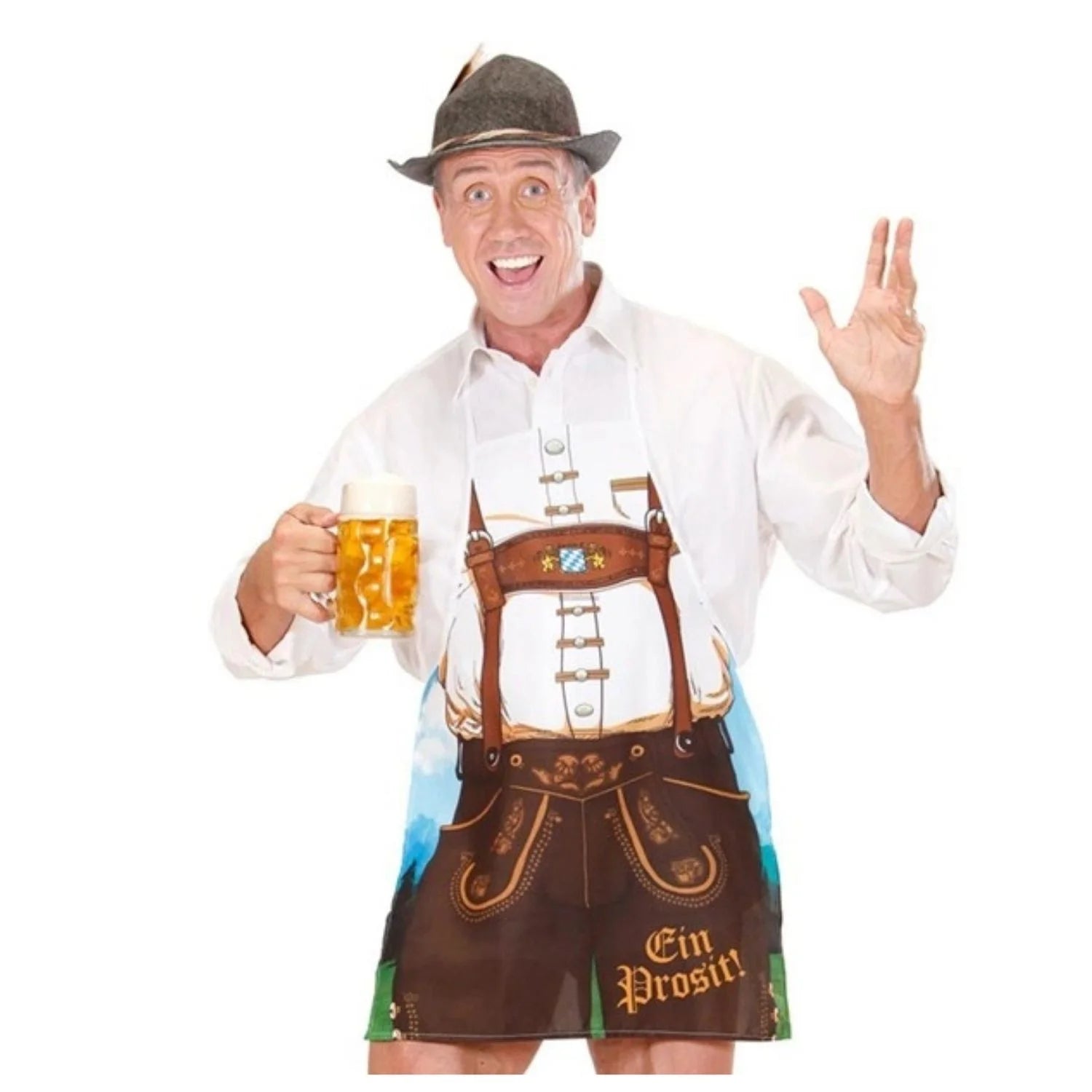 Delantal chico bávaro con diseño de traje tradicional alemán