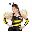 diadema negra con lentejuelas y marabú complemento para look abeja o fantasía en fiestas temáticas