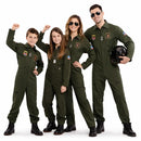 Grupo disfrazado de aviadores militares con trajes coordinados para Carnaval y fiestas temáticas