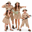 Disfraces safari grupo familiar marrón Carnaval 