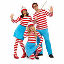 Grupo de amigos disfrazados de Wally para Carnaval y fiestas temáticas