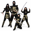 Disfraces de ninjas en grupo coordinados para Carnaval y fiestas