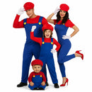 Grupo de amigos disfrazados de personajes de Super Mario para Carnaval y fiestas temáticas