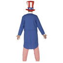 Adulto con disfraz de Tío Sam para Carnaval y fiestas americanas