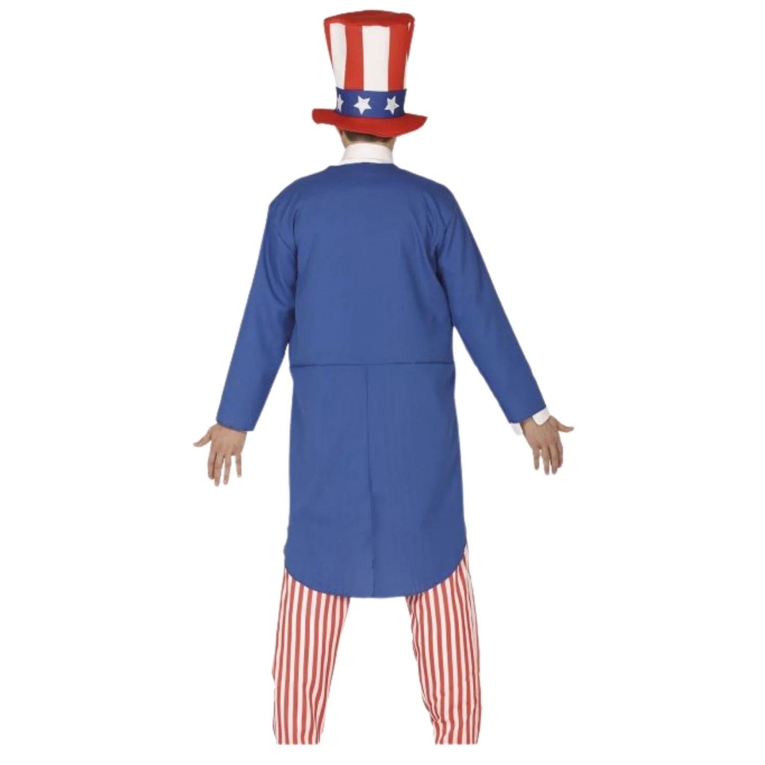 Adulto con disfraz de Tío Sam para Carnaval y fiestas americanas