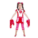 Disfraz animadora niña con vestido y mallas conjunto cheerleader