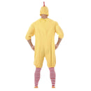 Persona con disfraz de pollito amarillo adulto para Carnaval