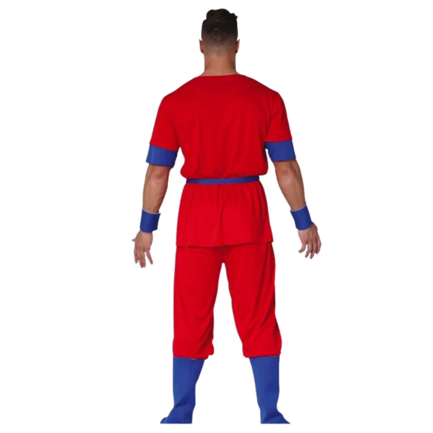 Hombre con disfraz guerrero Bola Dragón adulto para cosplay