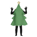 Persona con disfraz de árbol de Navidad adulto ideal para cabalgatas y eventos escolares