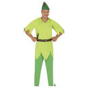 Disfraz de arquero adulto medieval con camisa y gorro