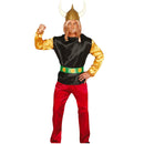 Disfraz de galo Asterix para hombre con casaca, pantalón y cinturón ideal para Carnaval