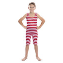 Disfraz bañista niño años 20 con mono de rayas rojas estilo retro ideal para Carnaval o fiestas escolares