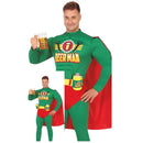 Disfraz beerman hero adulto con capa y mono para Carnaval